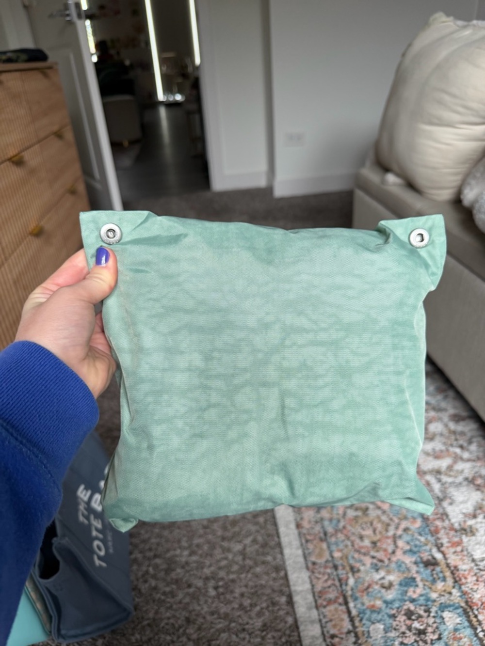 Baggu Seafoam Small Cloud Carry On (SCCO) - NWOT - Picture 3 of 4